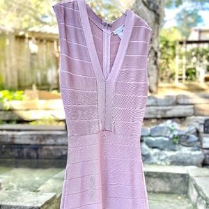 Venus bandage style slimming fringe dress